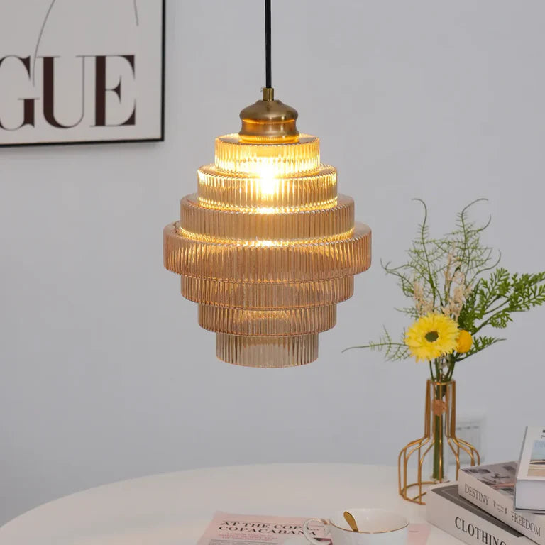 Vintage Glass Pendant Lamp
