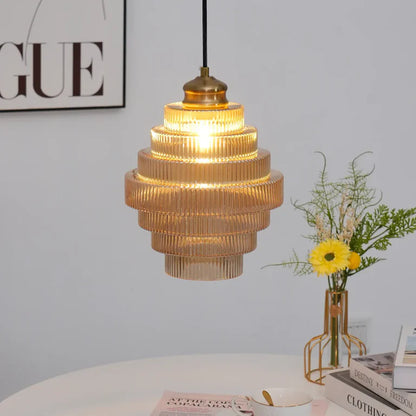 Vintage Glass Pendant Lamp
