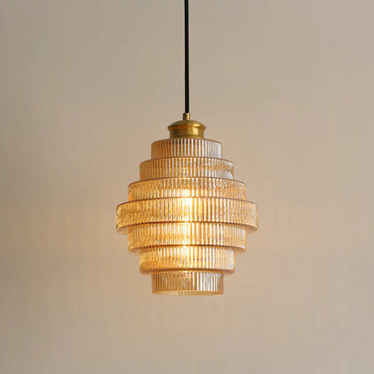 Vintage Glass Pendant Lamp