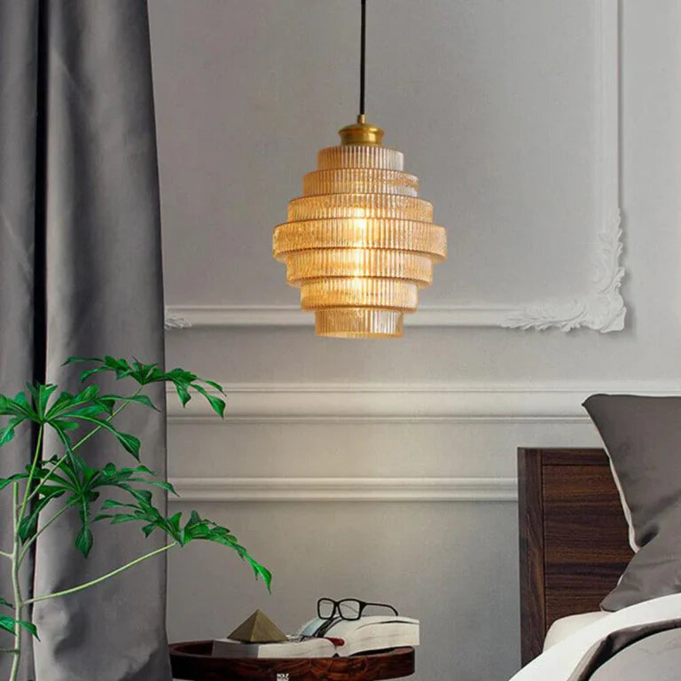 Vintage Glass Pendant Lamp